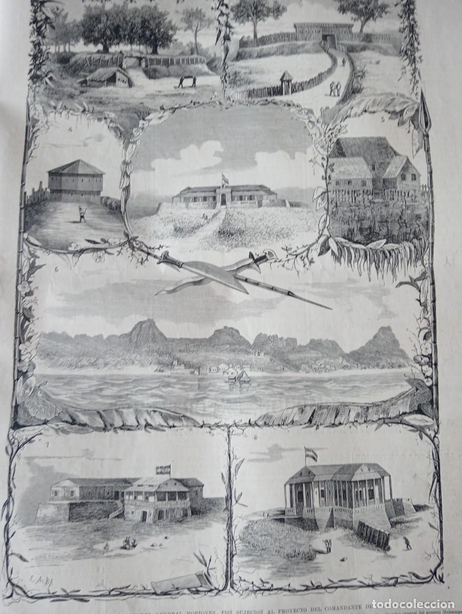 Coleccionismo de revistas y peri&oacute;dicos: REVISTA ENTERA A&Ntilde;O 1878 HOSPITAL ESPA&Ntilde;OL DE BUENOS AIRES JOLO FILIPINAS GENERAL MORIONES JOSE DIAZ
