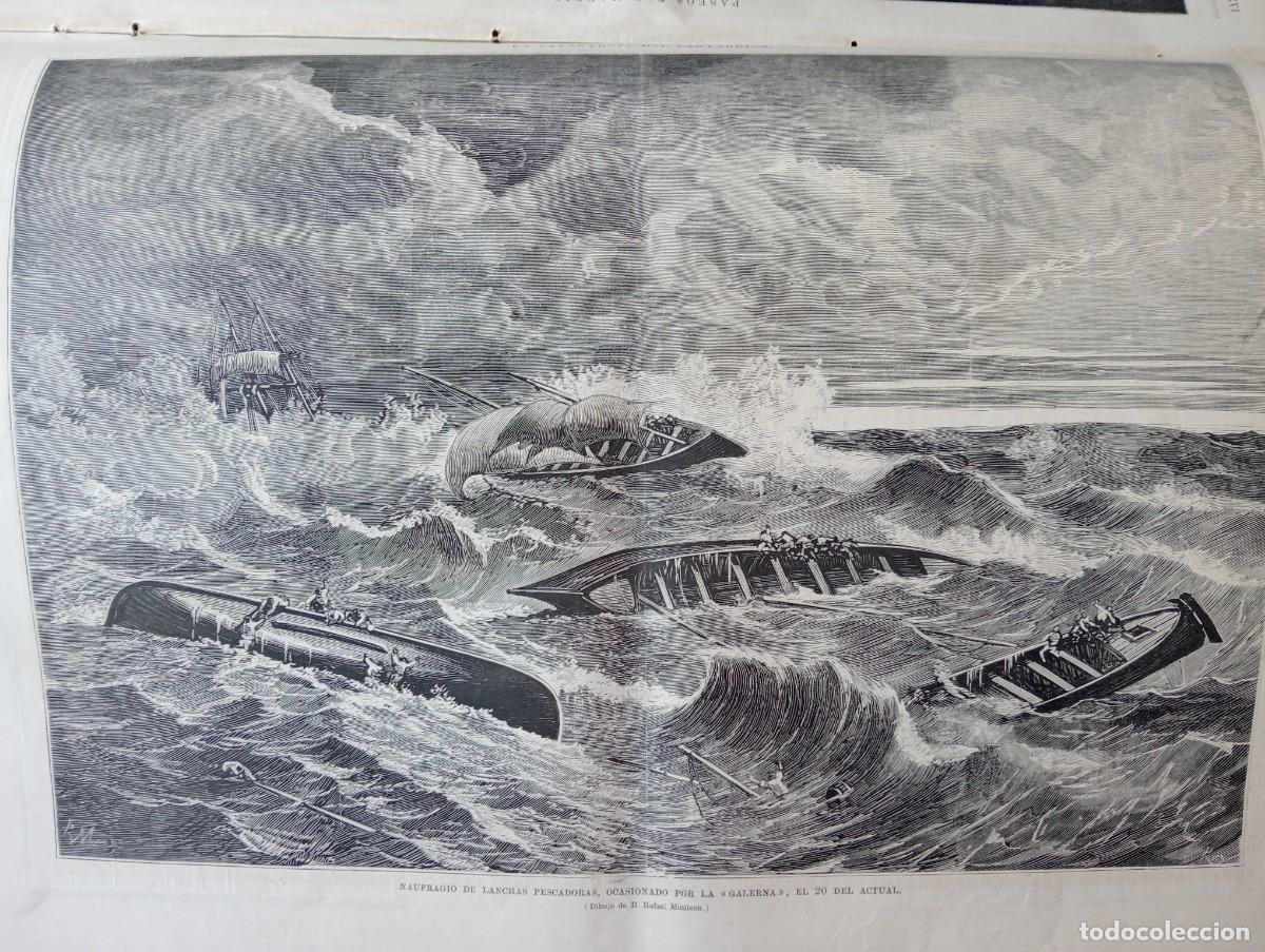 Coleccionismo de revistas y peri&oacute;dicos: REVISTA ENTERA A&Ntilde;O 1878 NAUFRAGIO DE PESACADORES 300 MUERTOS DE SANTANDER LAREDO COLINDRES BERMEO