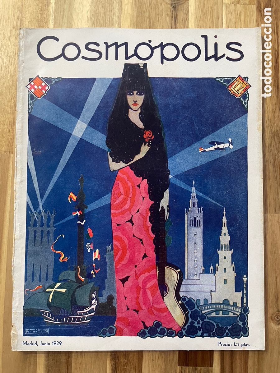 Coleccionismo de revistas y peri&oacute;dicos: Cosm&oacute;polis. Junio de 1929. Exposici&oacute;n universal de Barcelona.