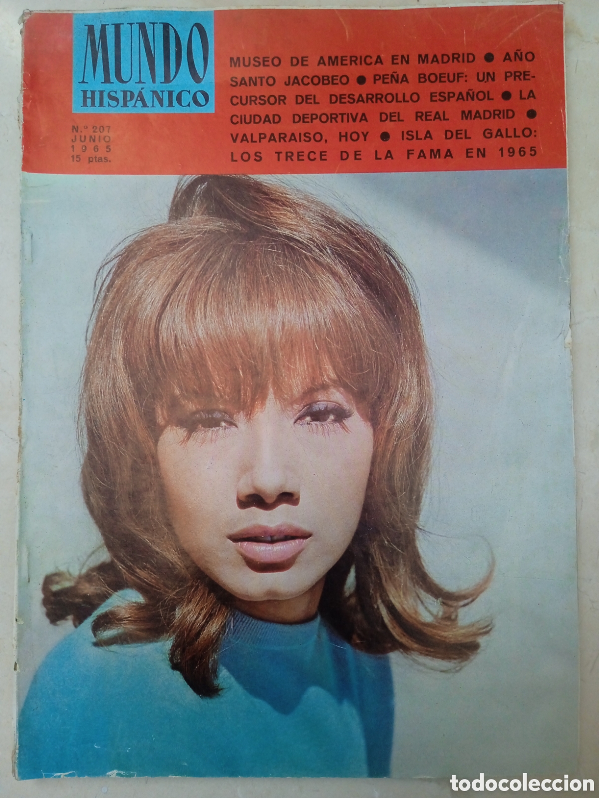 Coleccionismo de revistas y peri&oacute;dicos: Revista Mundo Hispanico n&deg;207 06/65 Biograf&iacute;a de la Jota Ciudad Deportiva Real Madrid Atienza Valpar