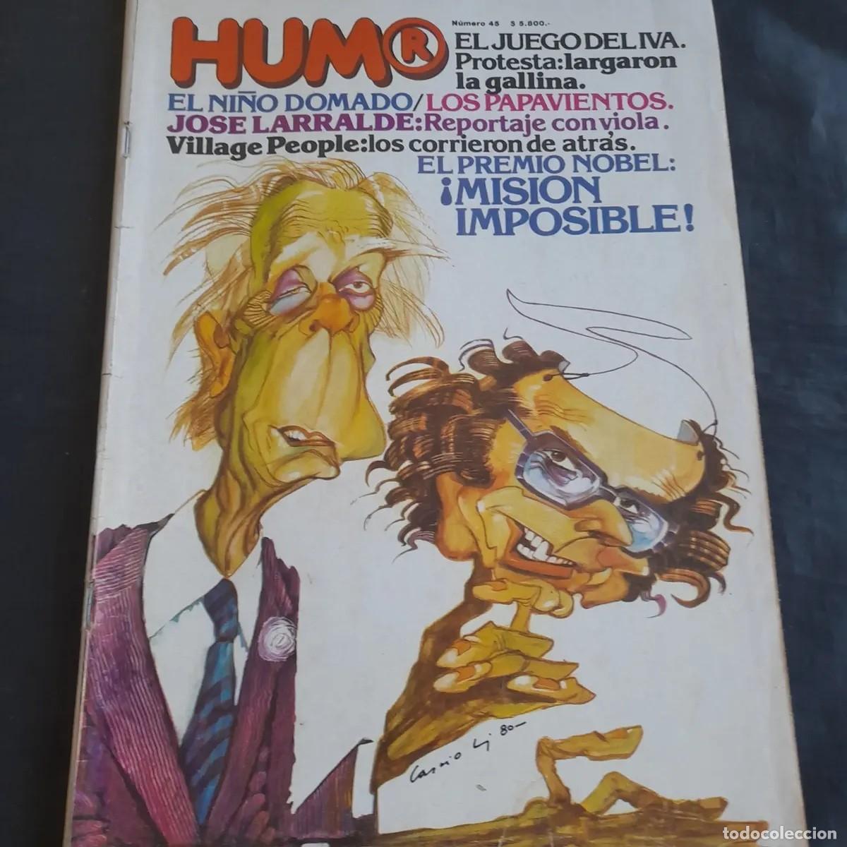 Coleccionismo de revistas y peri&oacute;dicos: Humor Registrado N&ordm; 45 &ndash; Ediciones de la Urraca &ndash; 1980 - LM