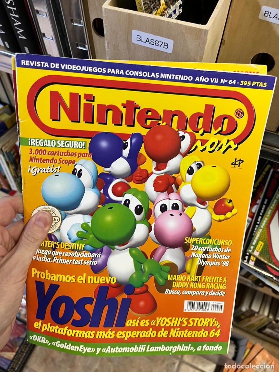 Collectionnisme de Revues et Journaux: BLAS87B Nintendo Acci&oacute;n n&ordm; 64 &ndash; Yoshi: as&iacute; es Yoshi's Story &ndash; Hobby Press.
