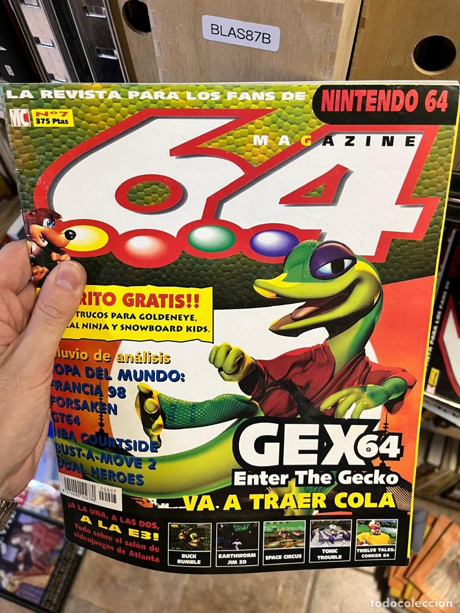 Collection Magazines and Newspapers: BLAS87B 64 Magazine Nintendo 64 n&ordm; 7 &ndash; GEX 64: Enter the Gecko &ndash; MC.