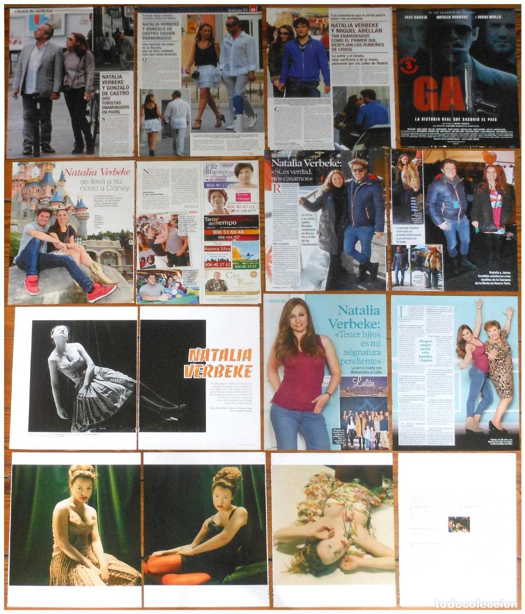 Coleccionismo de revistas y peri&oacute;dicos: NATALIA VERBEKE coleccion de prensa 2000s fotos clippings actriz Argentina cine espa&ntilde;ol