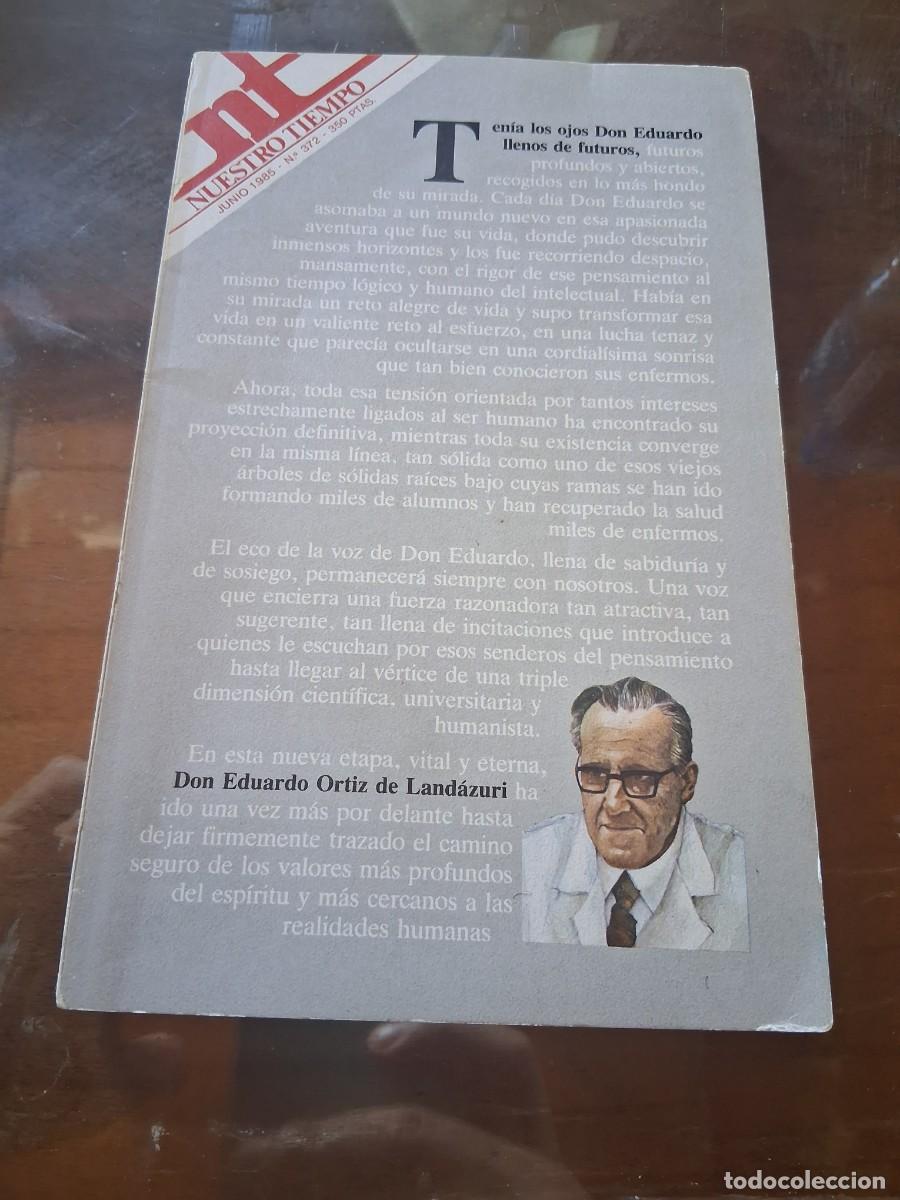 Coleccionismo de revistas y peri&oacute;dicos: Revista Nuestro tiempo 372 Paul Johnson medico Eduardo Ortiz de Landazuri Opus Dei