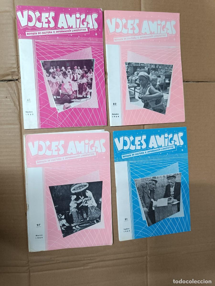 Collectionnisme de Revues et Journaux: LOTE DE 4 ANTIGUAS REVISTAS VOCES AMIGAS, 1960 1964 1966 . INFORMACION CULTURAL, INGL&Eacute;S -P25