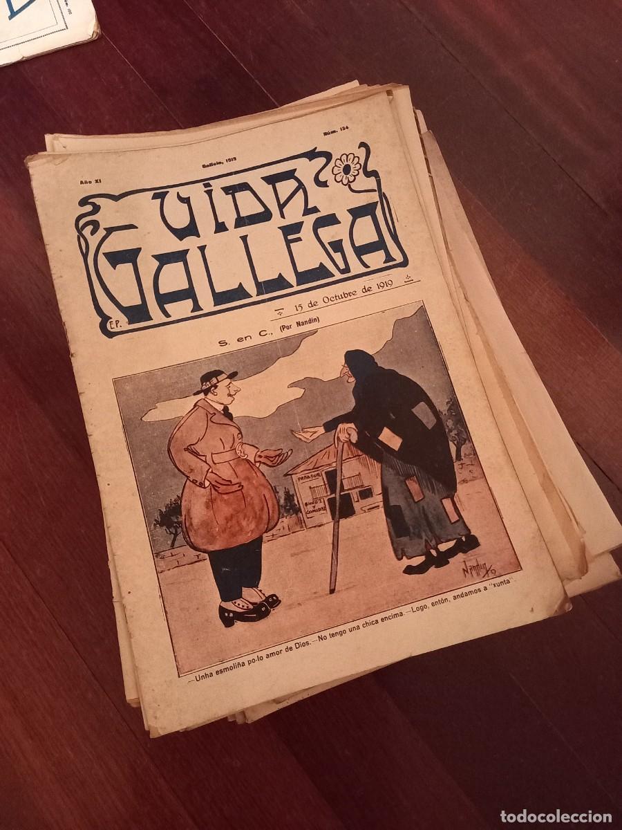 Coleccionismo de revistas y peri&oacute;dicos: 34 revistas de Vida Gallega primera &eacute;poca