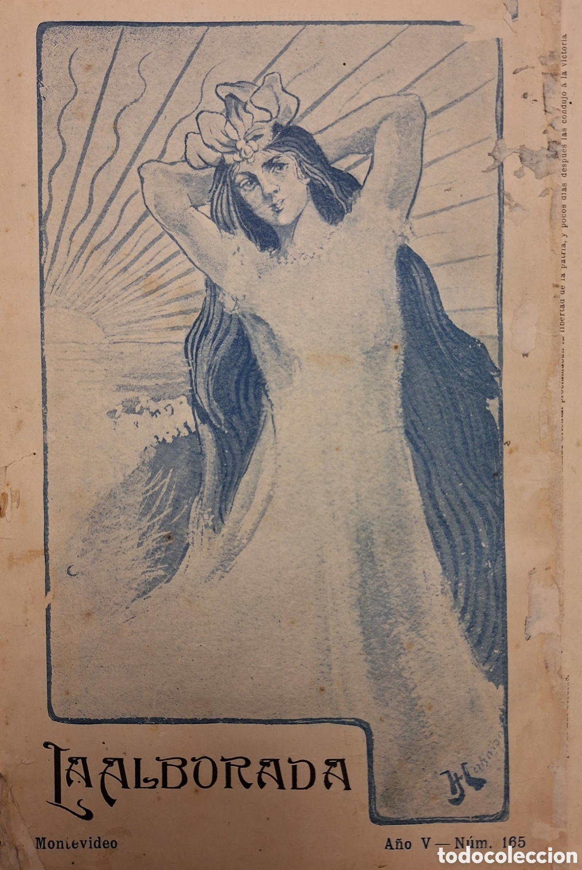 Coleccionismo de revistas y peri&oacute;dicos: REVISTA LA ALBORADA 165 NUEVA PALMIRA BATALLA ARROYO BLANCO BASILIO MU&Ntilde;OZ HIJO BERNARDO ALEMAN 1901