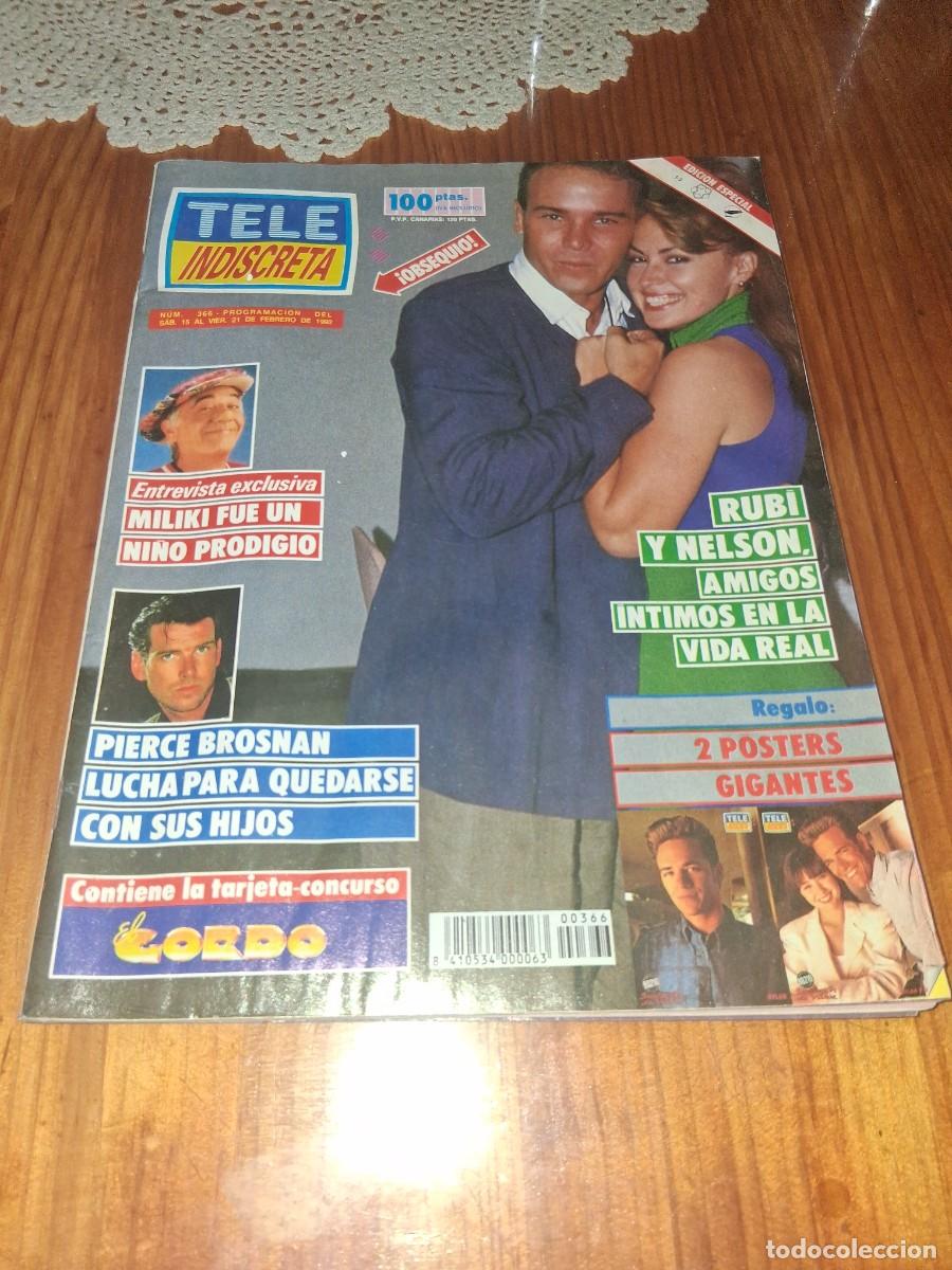 Coleccionismo de revistas y peri&oacute;dicos: Revista Tele indiscreta 366 Miliki Marta de Pablo