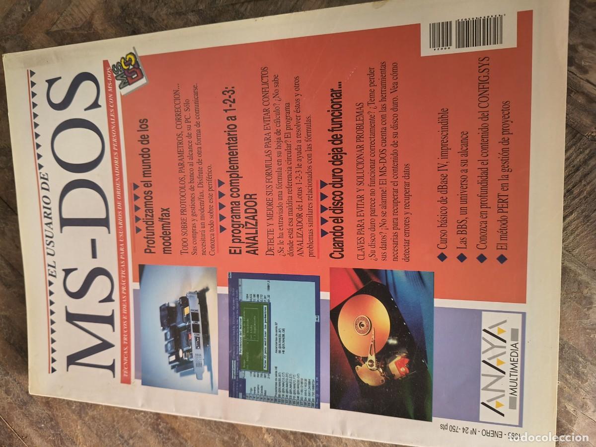 Coleccionismo de revistas y peri&oacute;dicos: El Usuario de MS-Dos 24. Anaya Multimedia.