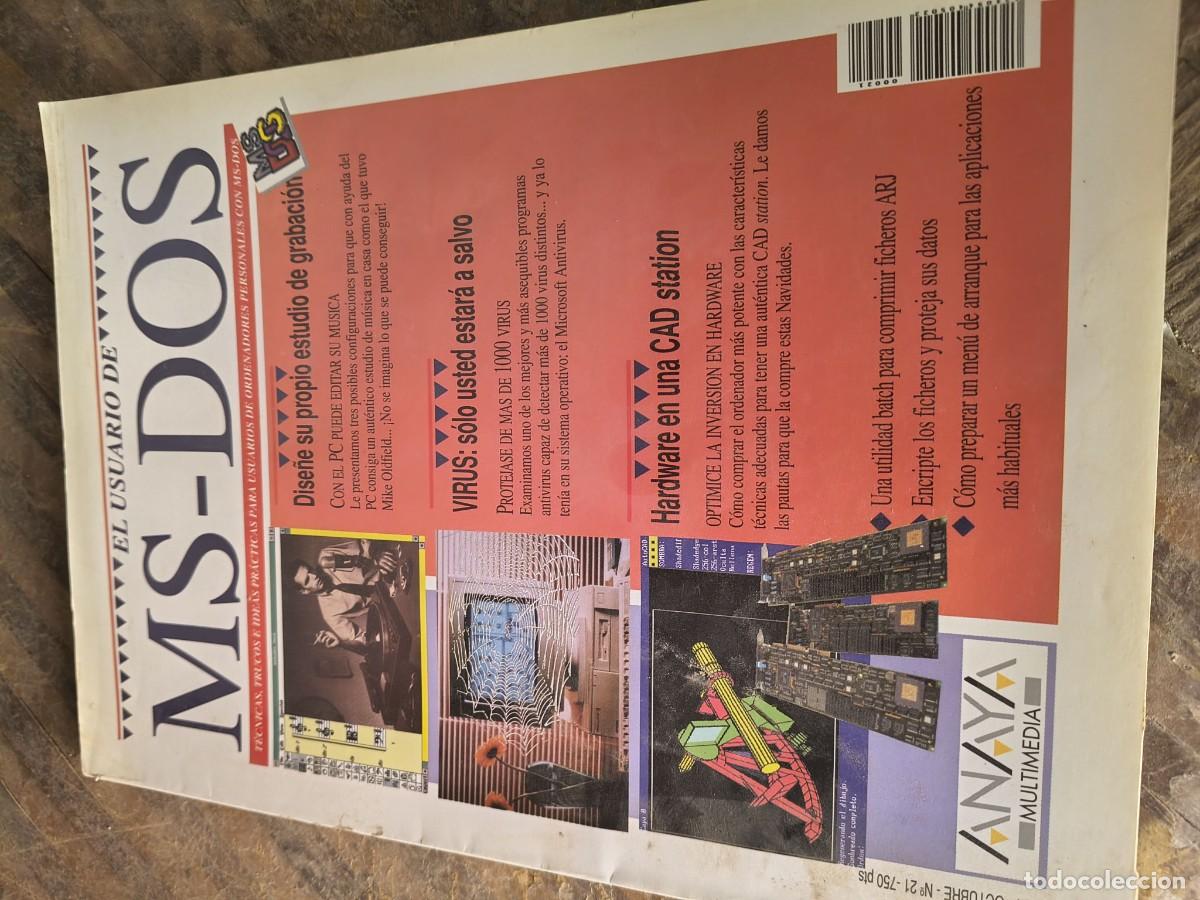 Coleccionismo de revistas y peri&oacute;dicos: El Usuario de MS-Dos 21. Anaya Multimedia.