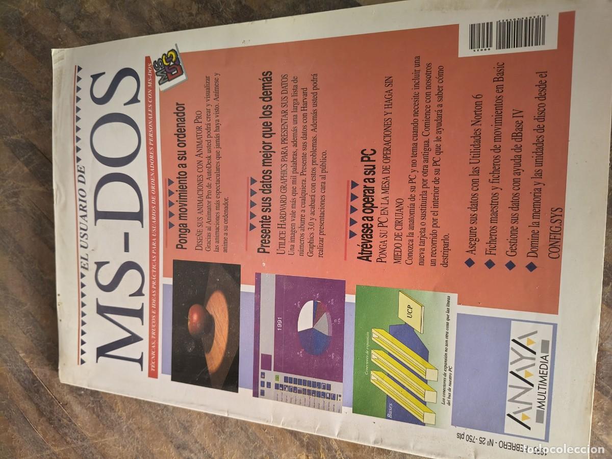 Coleccionismo de revistas y peri&oacute;dicos: El Usuario de MS-Dos 25. Anaya Multimedia.
