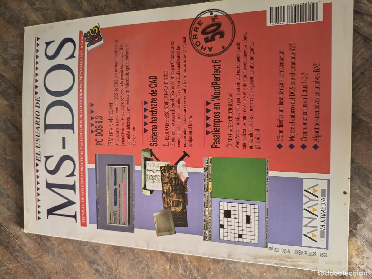 Coleccionismo de revistas y peri&oacute;dicos: El Usuario de MS-Dos 20. Anaya Multimedia.