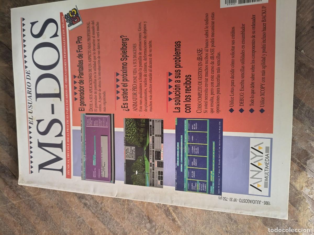 Coleccionismo de revistas y peri&oacute;dicos: El Usuario de MS-Dos 30. Anaya Multimedia.