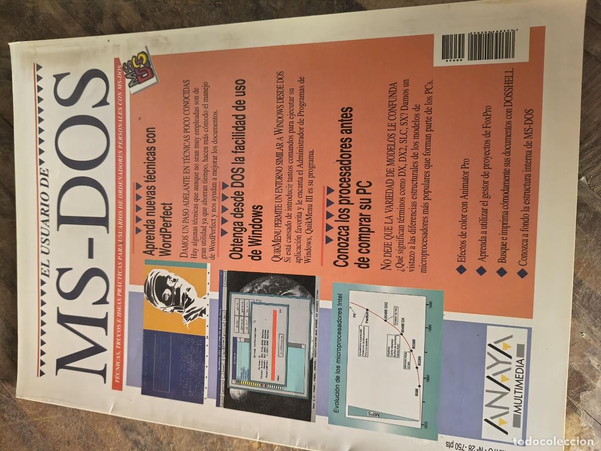 Coleccionismo de revistas y peri&oacute;dicos: El Usuario de MS-Dos 28. Anaya Multimedia.