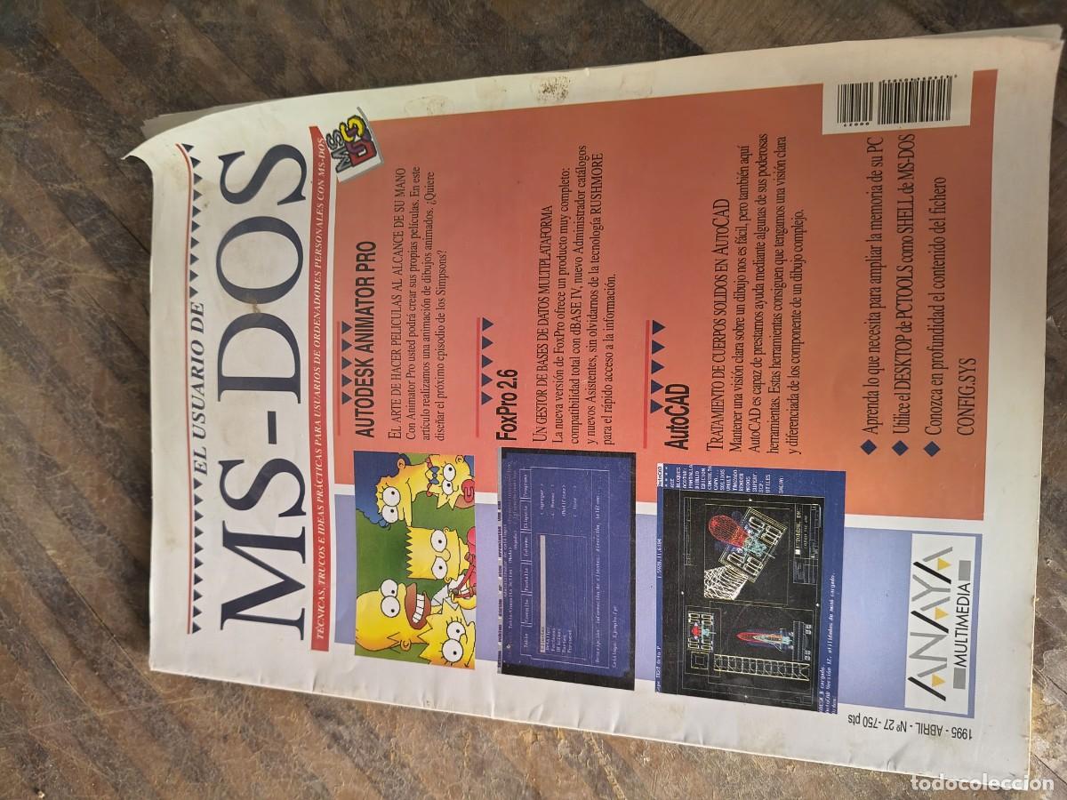 Coleccionismo de revistas y peri&oacute;dicos: El Usuario de MS-Dos 27. Anaya Multimedia.