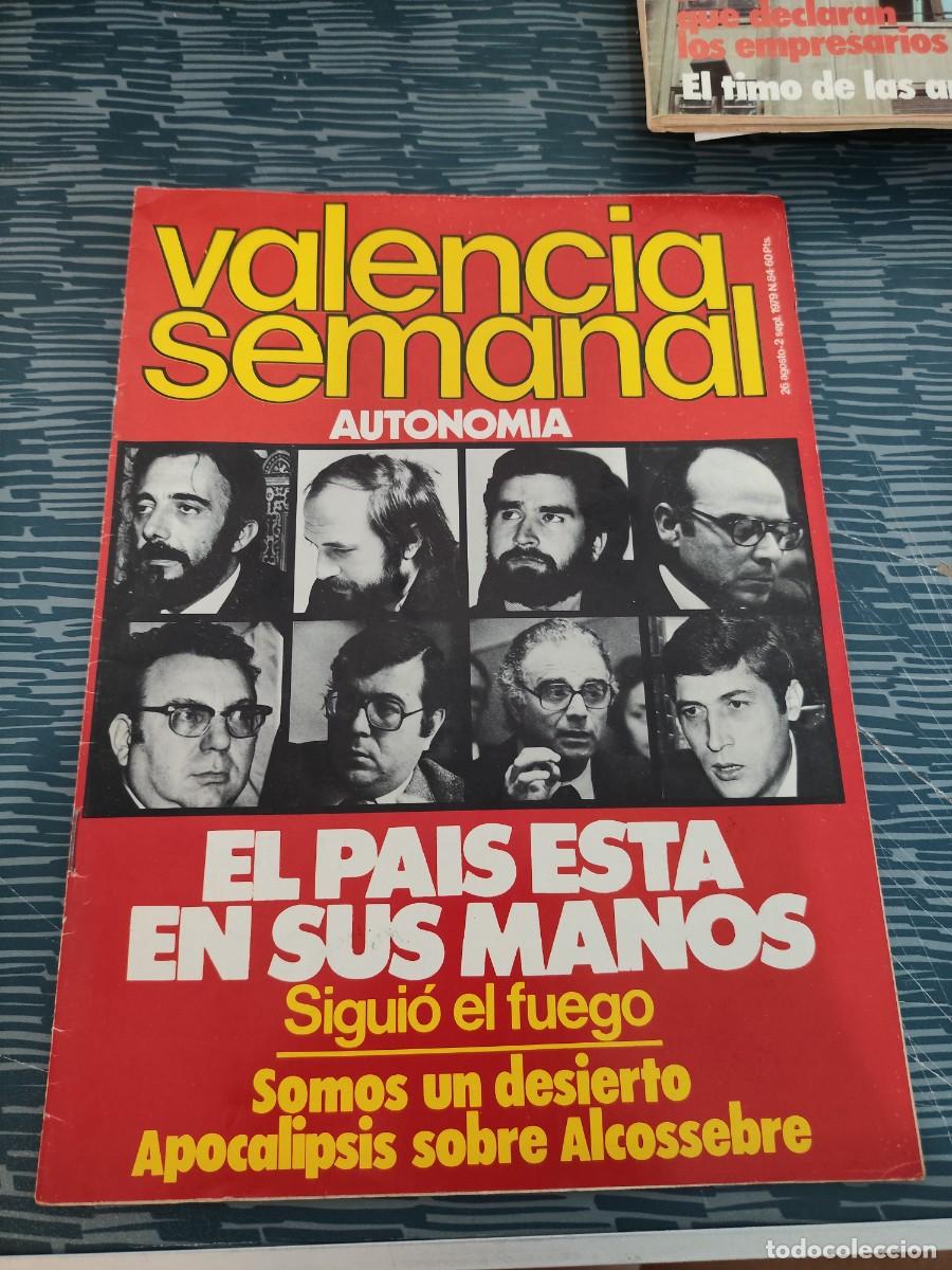 Coleccionismo de revistas y peri&oacute;dicos: VALENCIA SEMANAL,29 AGOSTO-2 SEPTIEMBRE 1979,VER SUMARIO,LEER..