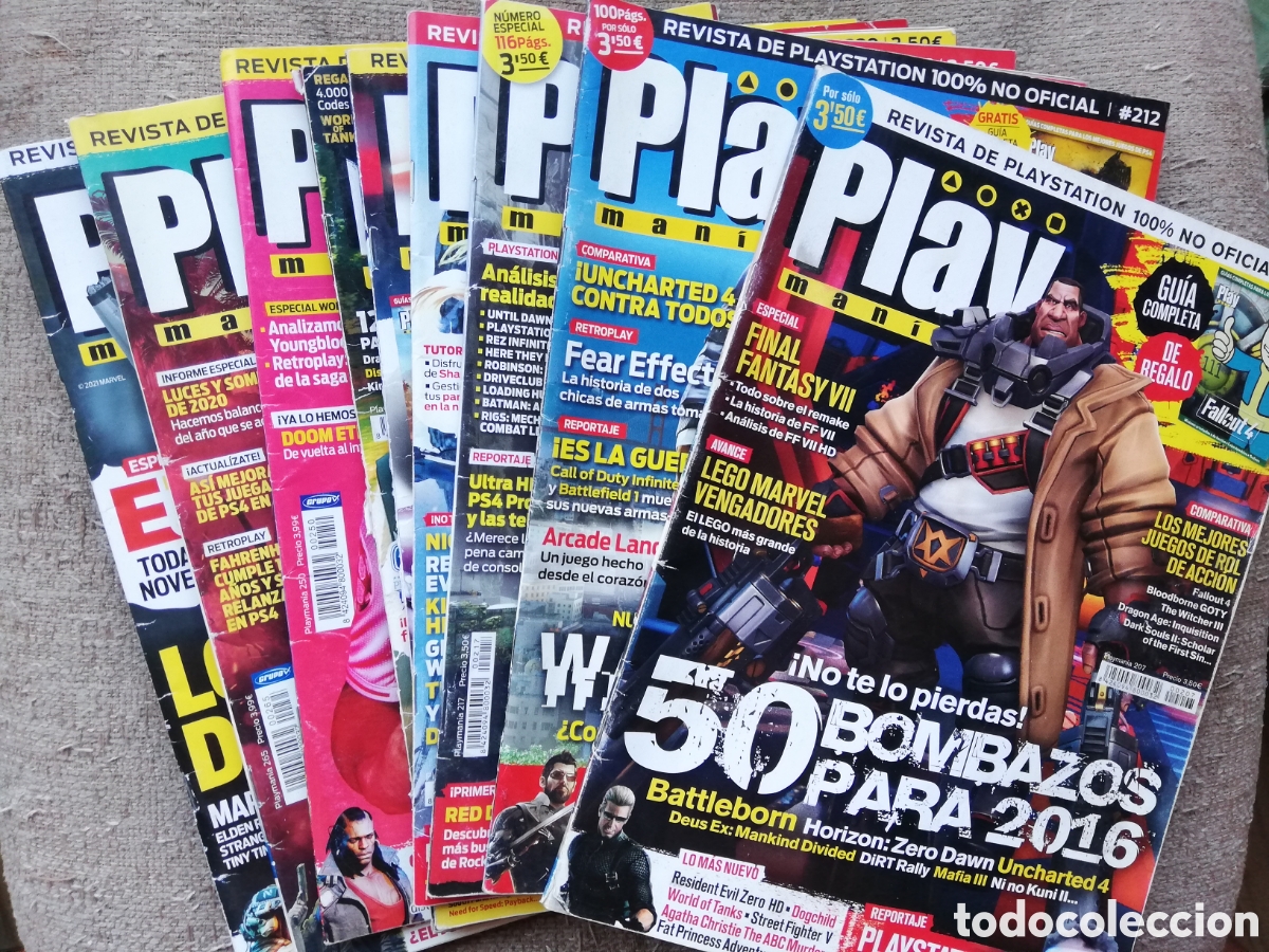 Collection Magazines and Newspapers: Lote 9 revistas Playman&iacute;a Play man&iacute;a. N&uacute;meros: 207, 212, 217, 220, 229, 230, 250, 265 y 271