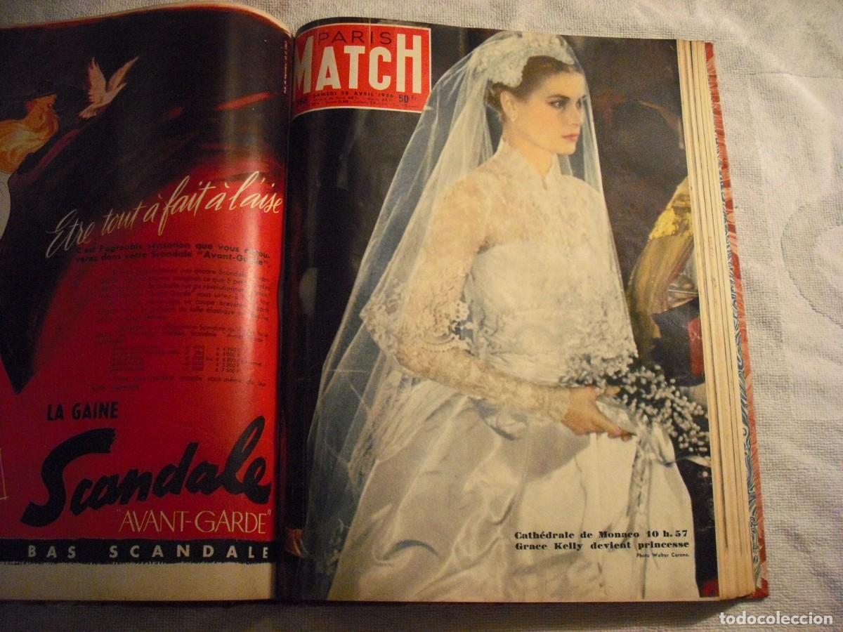 Coleccionismo de revistas y peri&oacute;dicos: MATCH PARIS, TOMO II 1956 . CONTIENE LOS NUMEROS 362 AL 369, INCLUIDA BODA DE GRACE KE LL