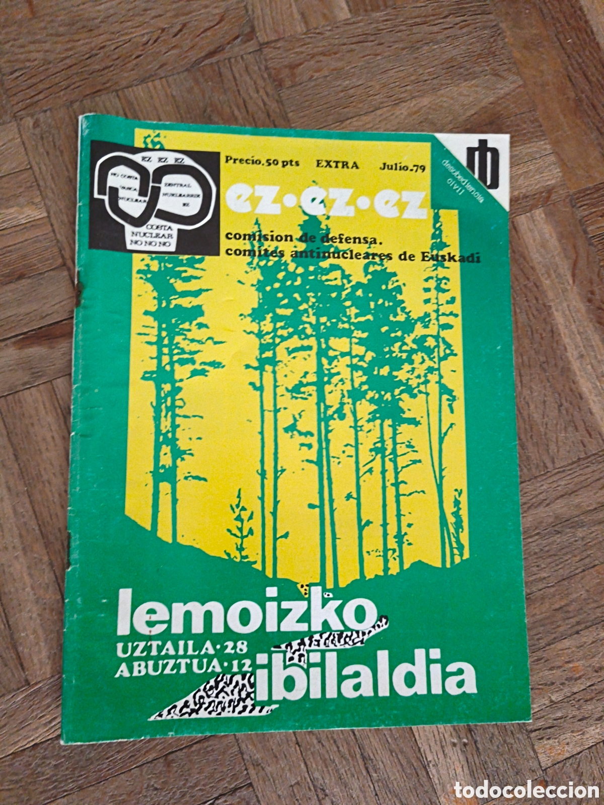 Collezionismo di Riviste e Giornali: Revista Lemoizko ibilaldia. N&uacute;mero extra. 1979