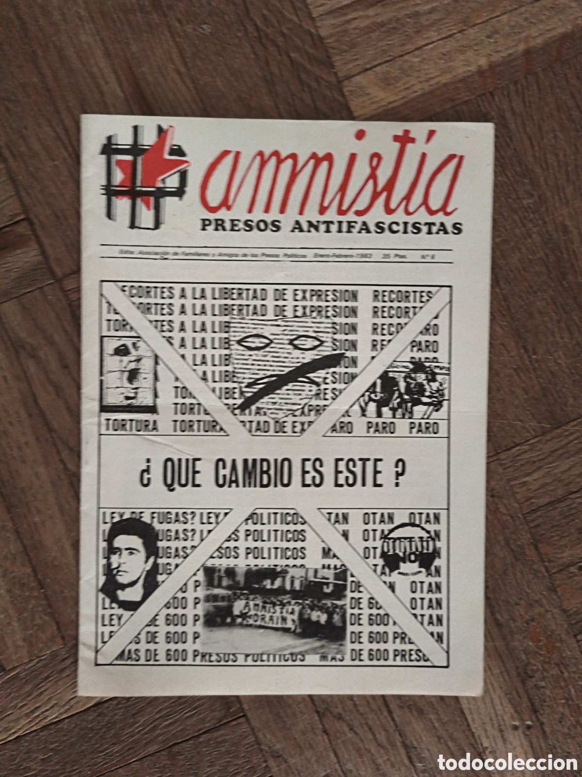 Collezionismo di Riviste e Giornali: Revista Amnist&iacute;a Presos Antifascistas. 1983.