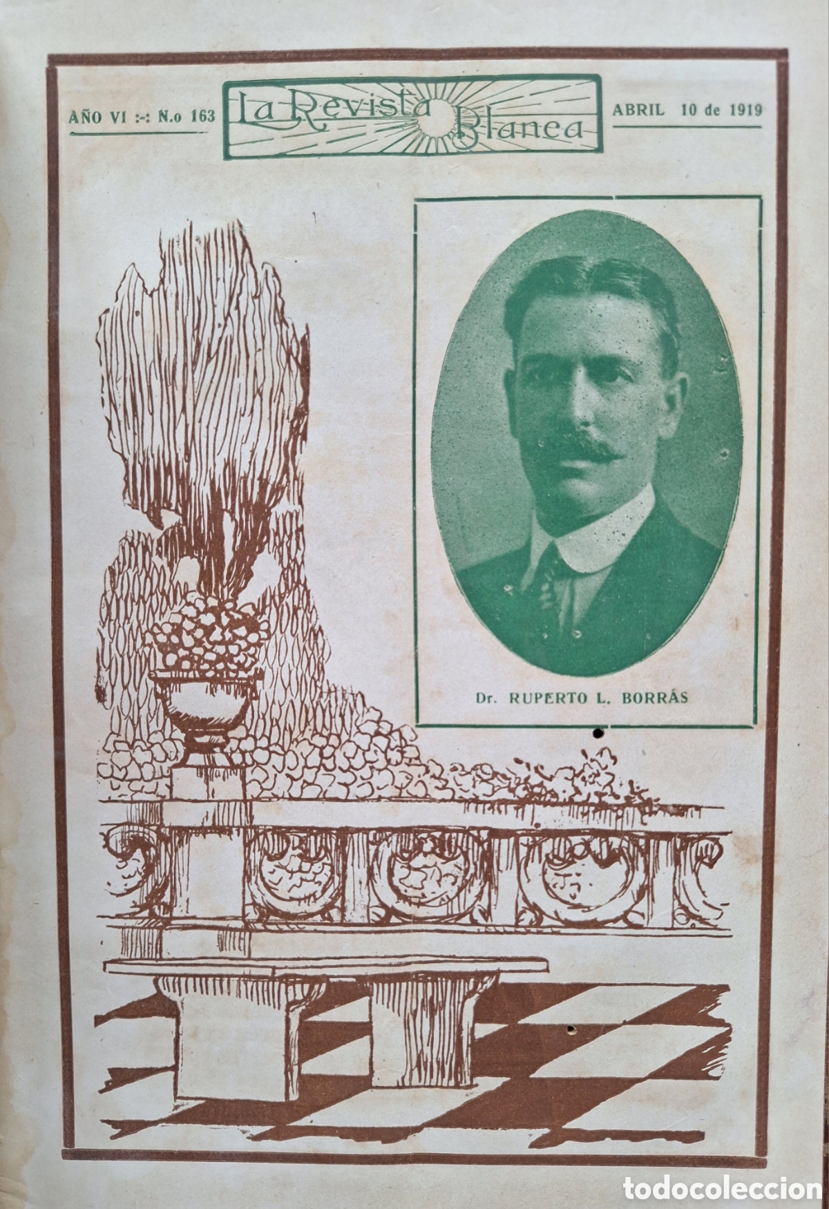 Collection Magazines and Newspapers: LA REVISTA BLANCA 1919 PORTADA DOCTOR RUPERTO BORRAS COLONIA URUGUAY OFICIALES GUARDIA RIVERA 1903