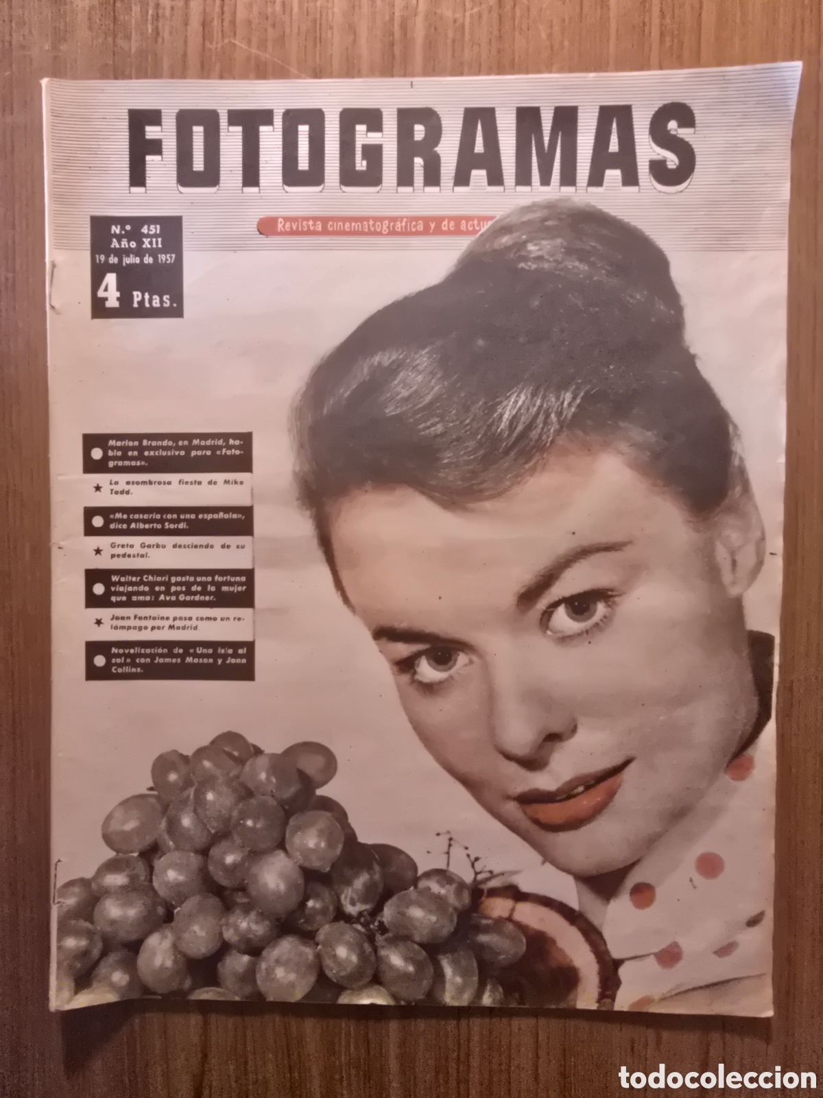 Collezionismo di Riviste e Giornali: FOTOGRAMAS,REVISTA CINEMATOGR&Aacute;FIA,NUMERO 451,A&Ntilde;O 1957
