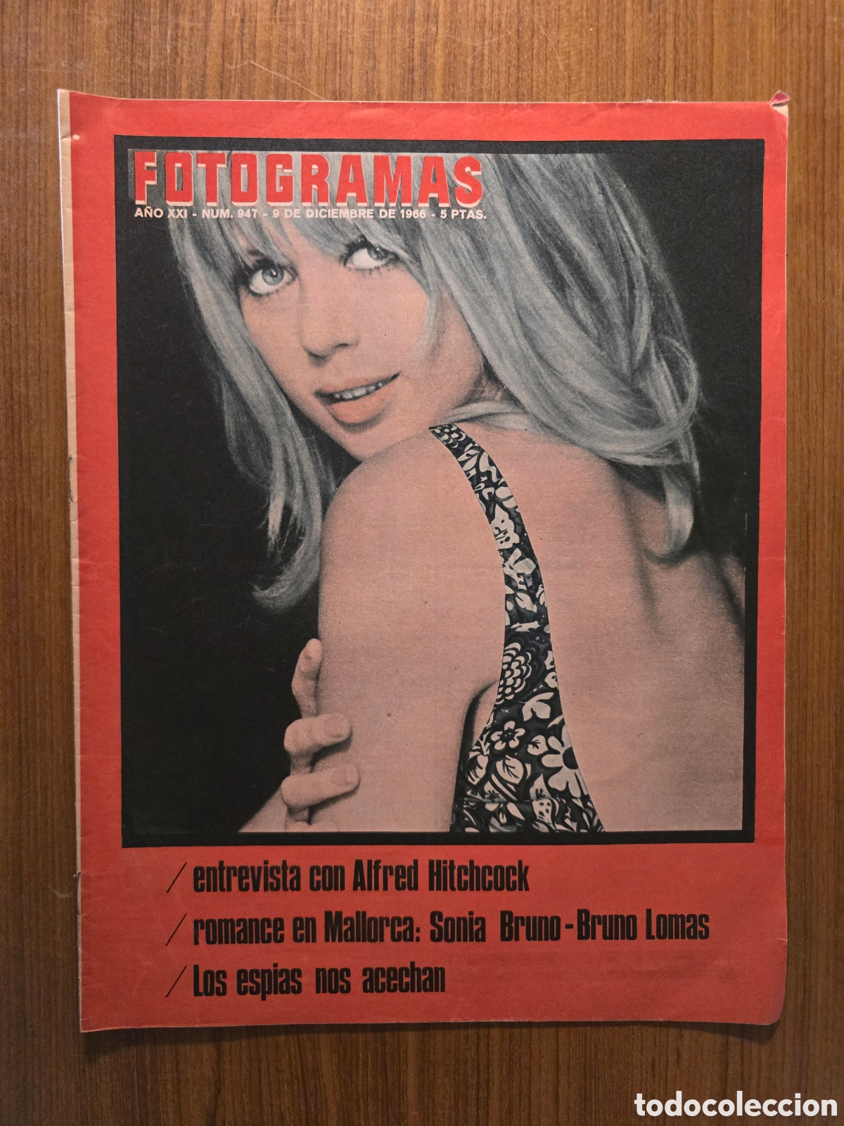 Collezionismo di Riviste e Giornali: FOTOGRAMAS,REVISTA CINEMATOGR&Aacute;FIA,NUMERO 947,A&Ntilde;O 1966