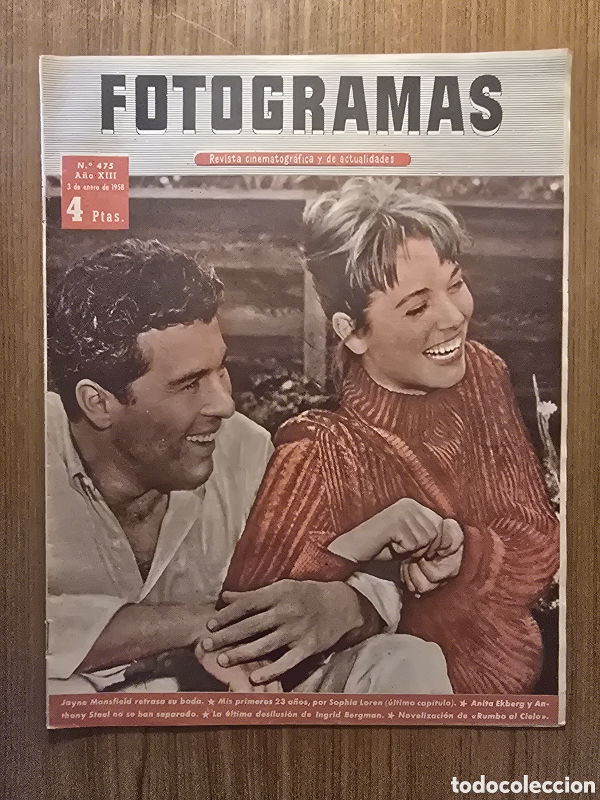 Collection Magazines and Newspapers: FOTOGRAMAS,REVISTA CINEMATOGR&Aacute;FIA,NUMERO 475,A&Ntilde;O 1958