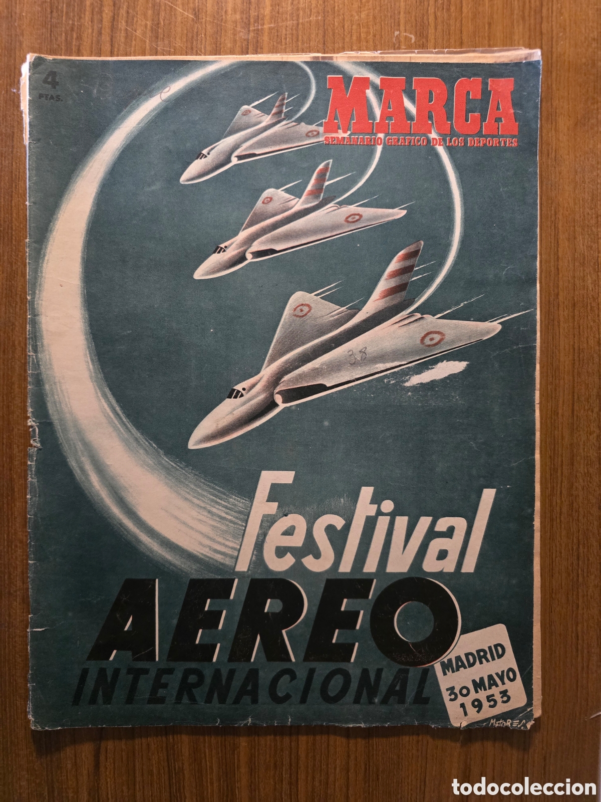 Collection Magazines and Newspapers: MARCA,FESTIVAL AEREO INTERNACIONAL,NUMERO 548,A&Ntilde;O 1953