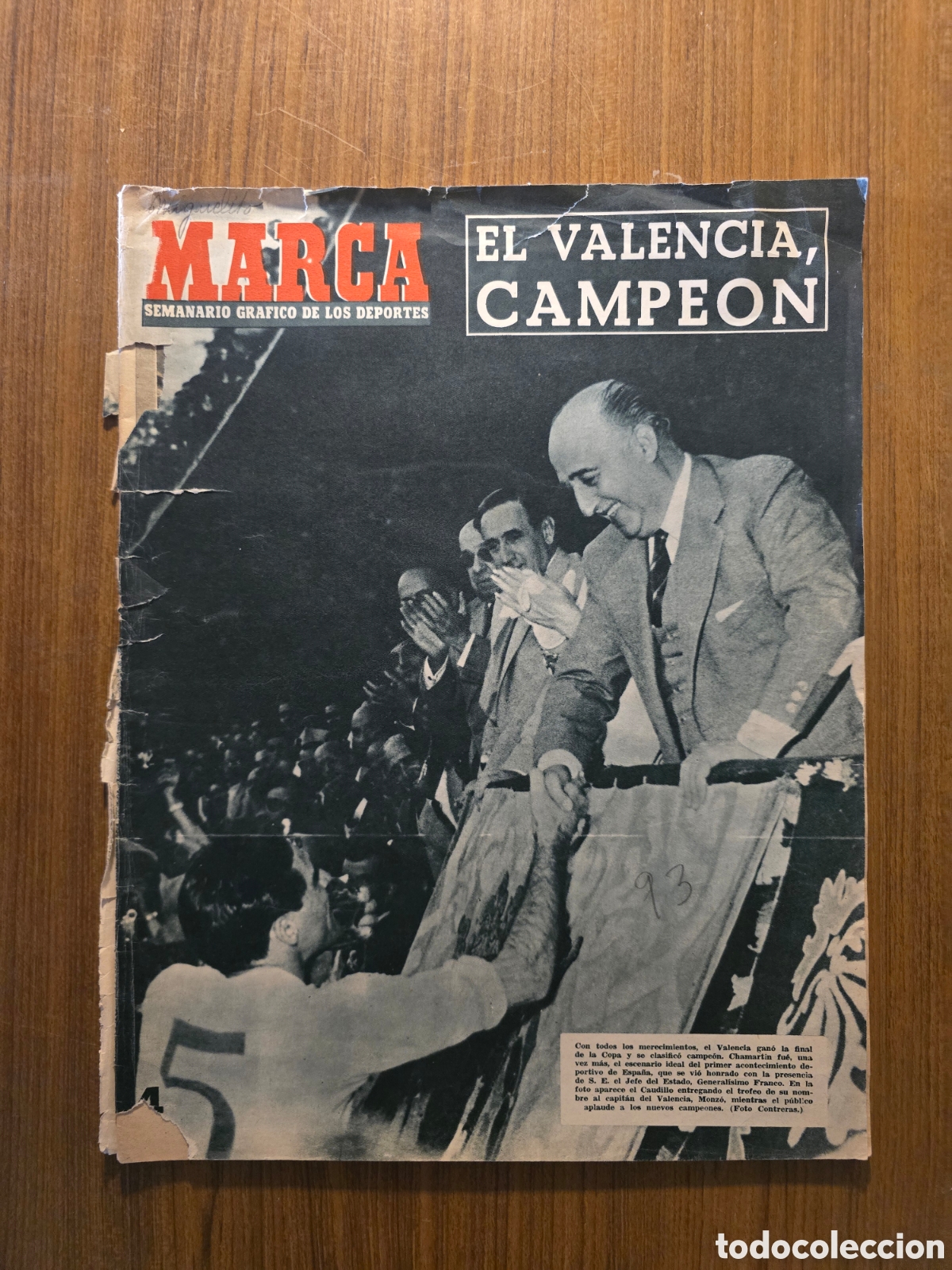 Sammeln von Zeitschriften und Zeitungen: MARCA,NUMERO 603,A&Ntilde;O 1954
