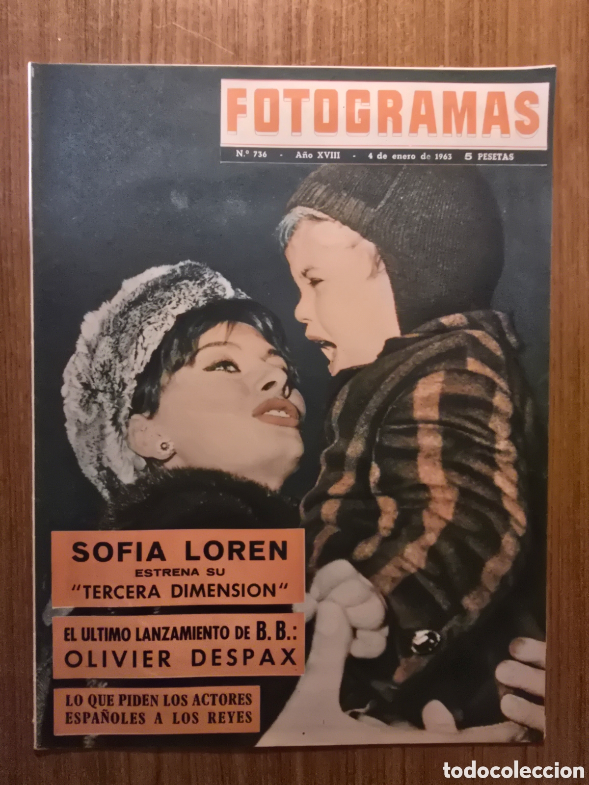 Sammeln von Zeitschriften und Zeitungen: FOTOGRAMAS,NUMERO 736,A&Ntilde;O 1963