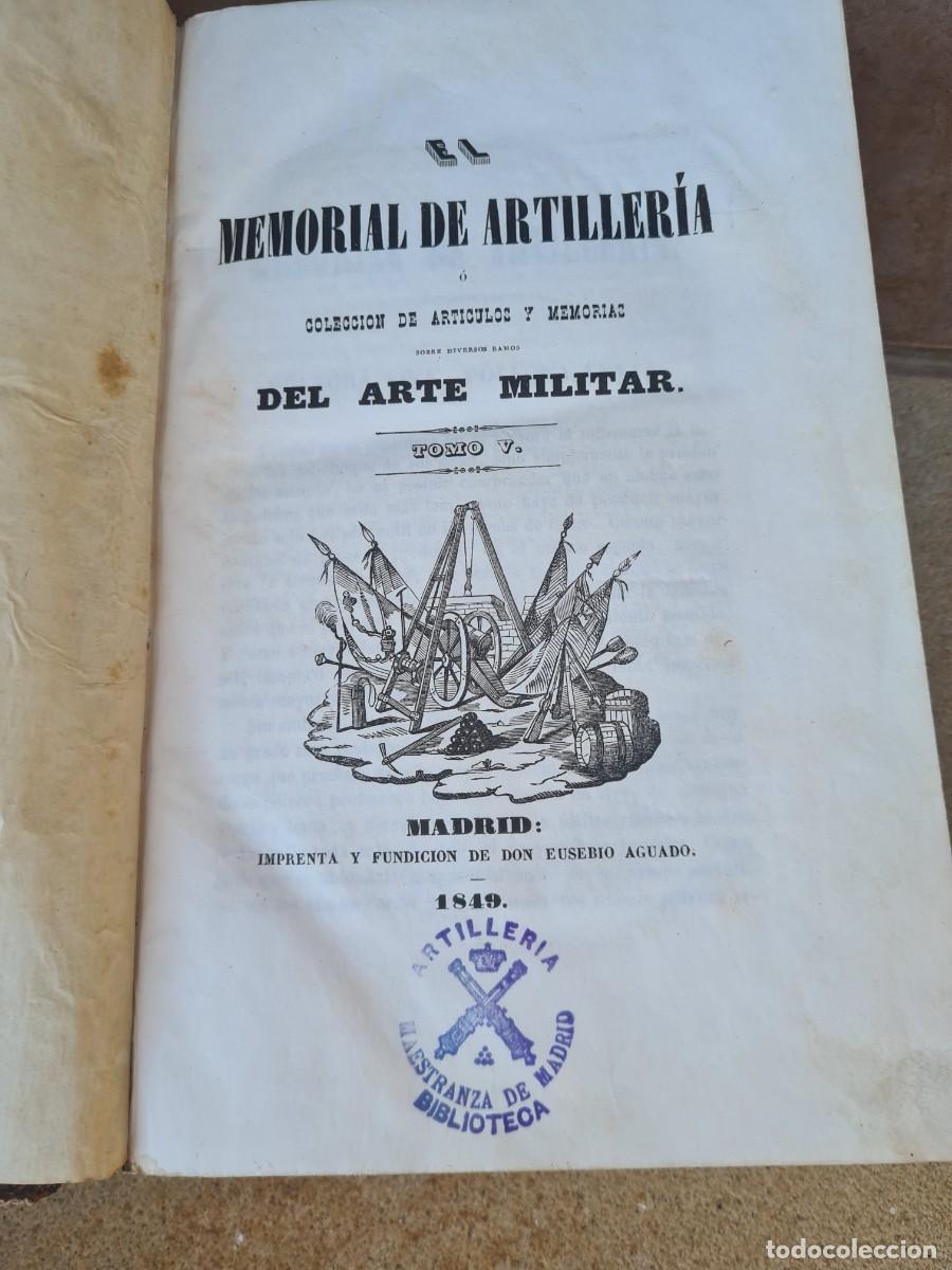 Coleccionismo de revistas y peri&oacute;dicos: Memorial artiller&iacute;a 1849 tomo V