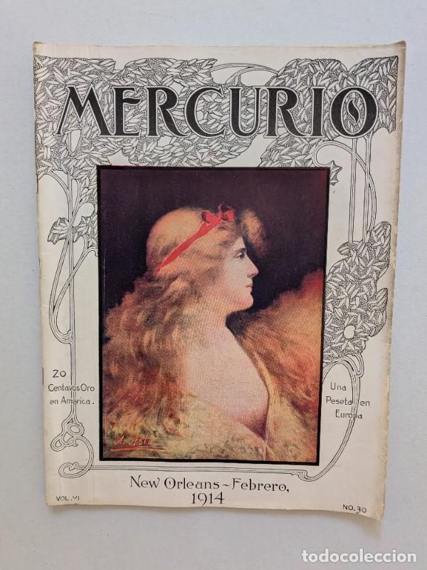 Coleccionismo de revistas y peri&oacute;dicos: Mercurio. Revista mensual ilustrada. Nueva Orleans, febrero de 1914. Vol. VI, n&ordm; 30