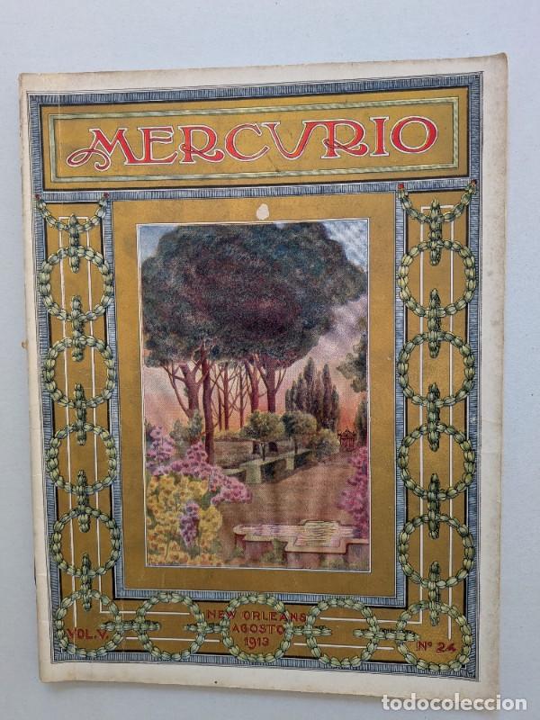 Colecionismo de Revistas e Jornais: Mercurio. Revista mensual ilustrada. Nueva Orleans, agosto de 1913. Vol. V, n&ordm; 24