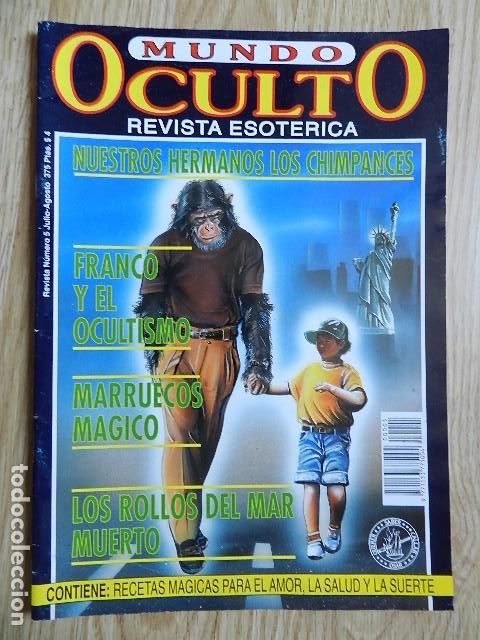 Coleccionismo de revistas y peri&oacute;dicos: Mundo oculto Revista esoterica n&ordm; 5 Chimpances Franco Ocultismo Marruecos m&aacute;gico a&ntilde;o 1993