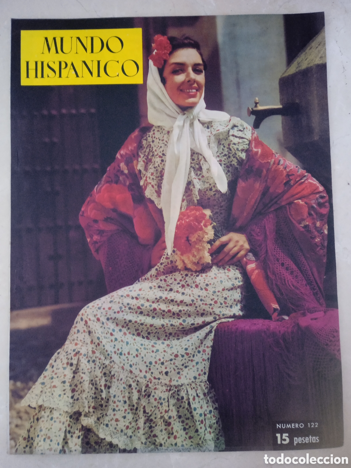 Colecionismo de Revistas e Jornais: Revista Mundo Hispanico n&deg;122 Azor&iacute;n Sara Montiel Canto a Bol&iacute;var