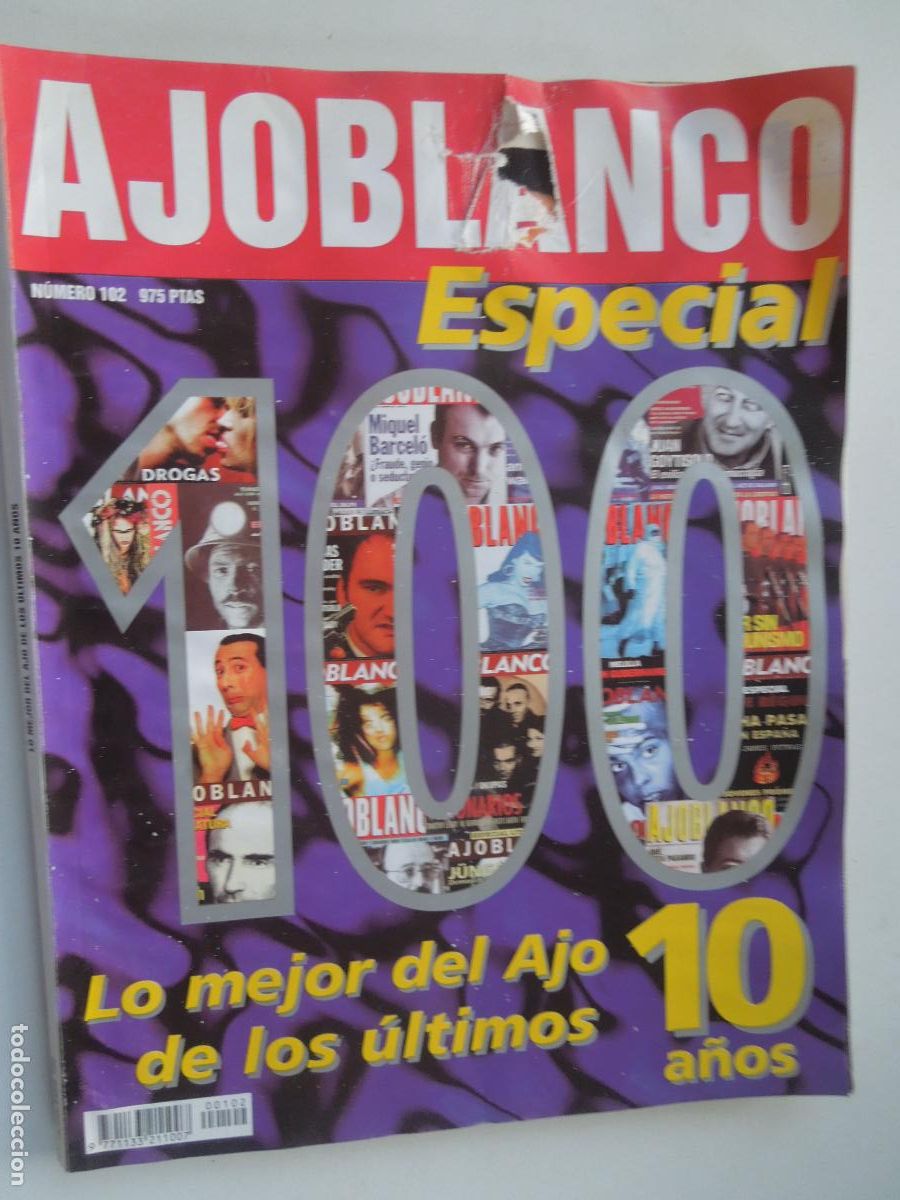 Coleccionismo de revistas y peri&oacute;dicos: AJOBLANCO REVISTA N&ordm; 102 - DICIEMBRE 1997 -LO MEJOR DEL AJO EN LOS ULTIMOS 10 A&Ntilde;OS