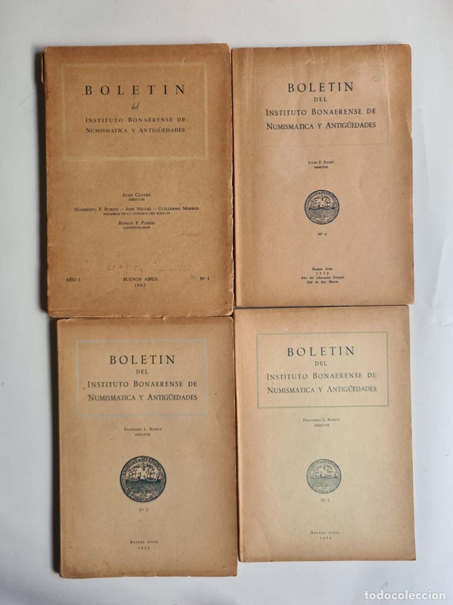Collection Magazines and Newspapers: Lote de los 7 numeros del Boletin del Instituto Bonaerense de Numismatica y Antiguedades