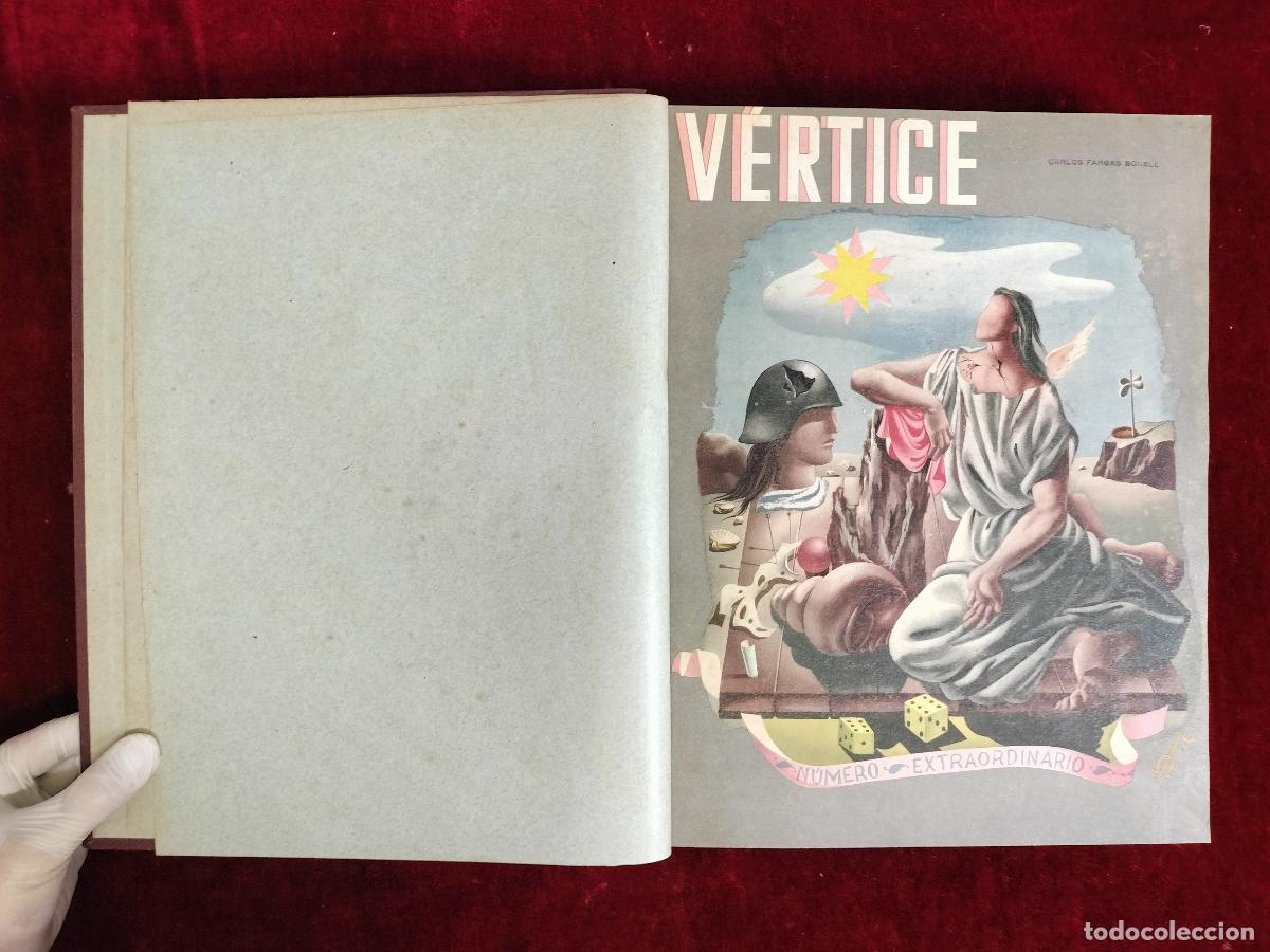 Coleccionismo de revistas y peri&oacute;dicos: REVISTA V&Eacute;RTICE. PRENSA Y PROPAGANDA DE LA FALANGE ESPA&Ntilde;OLA. 3 VOL. MADRID, 1938, 1939, 1940.
