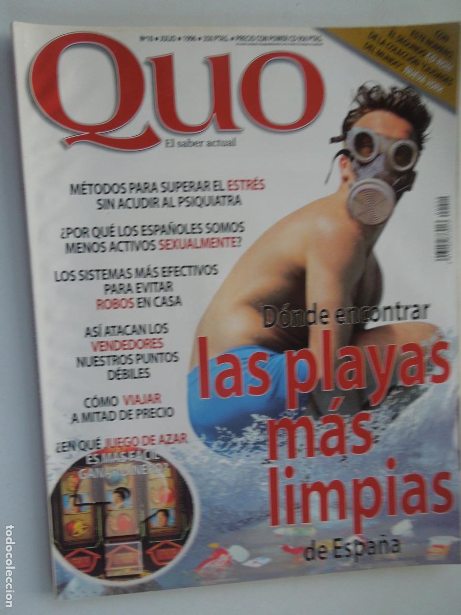 Sammeln von Zeitschriften und Zeitungen: QUO REVISTA EL SABER ACTUAL N&ordm; 10 - JULIO 1996- LA PLAYAS M&Aacute;S LIMPIAS DE ESPA&Ntilde;A