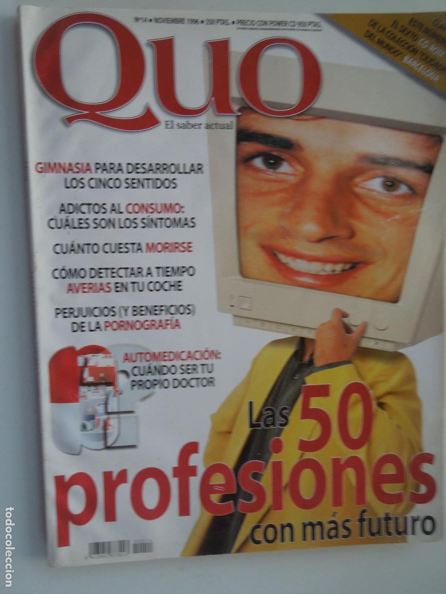 Coleccionismo de revistas y peri&oacute;dicos: QUO REVISTA EL SABER ACTUAL N&ordm; 14 - NOVIEMBRE 1996- LAS 50 PROFESIONES CON MAS FUTURO