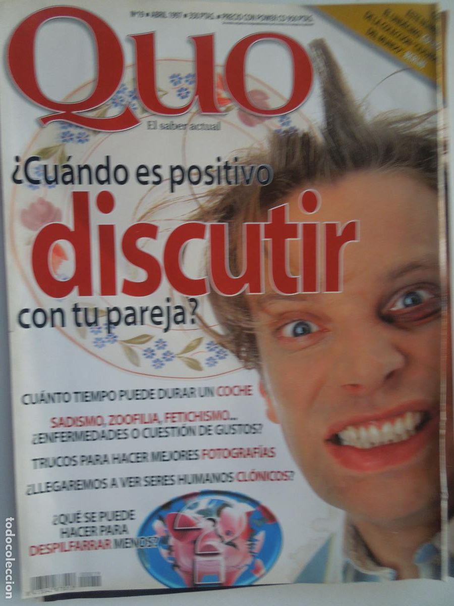 Coleccionismo de revistas y peri&oacute;dicos: QUO REVISTA EL SABER ACTUAL N&ordm; 19 -ABRIL 1997 -&iquest;CUANDO ES POSITIVO DISCUTIR CON TU PAREJA ?