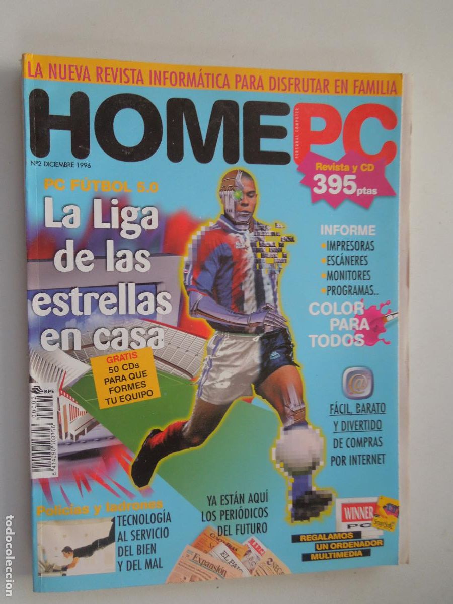 Coleccionismo de revistas y peri&oacute;dicos: HOME PC - N&ordm; 2 - DICIEMBRE 1996 -LA LIGA DE LAS ESTRELLAS EN CASA -