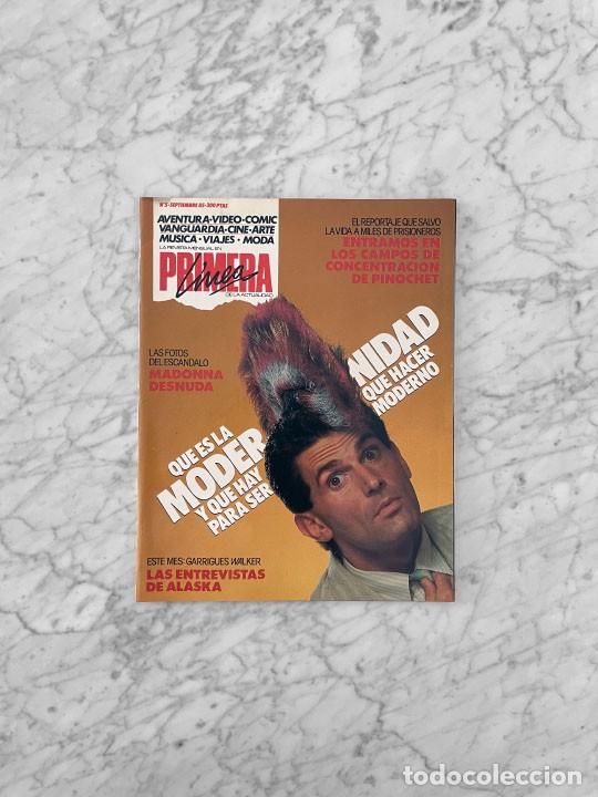 Coleccionismo de revistas y peri&oacute;dicos: PRIMERA LINEA - 1985 - MADONNA, ALASKA, GARRIGUES WALKER, POSMODERNIDAD, MIGUEL TRILLO