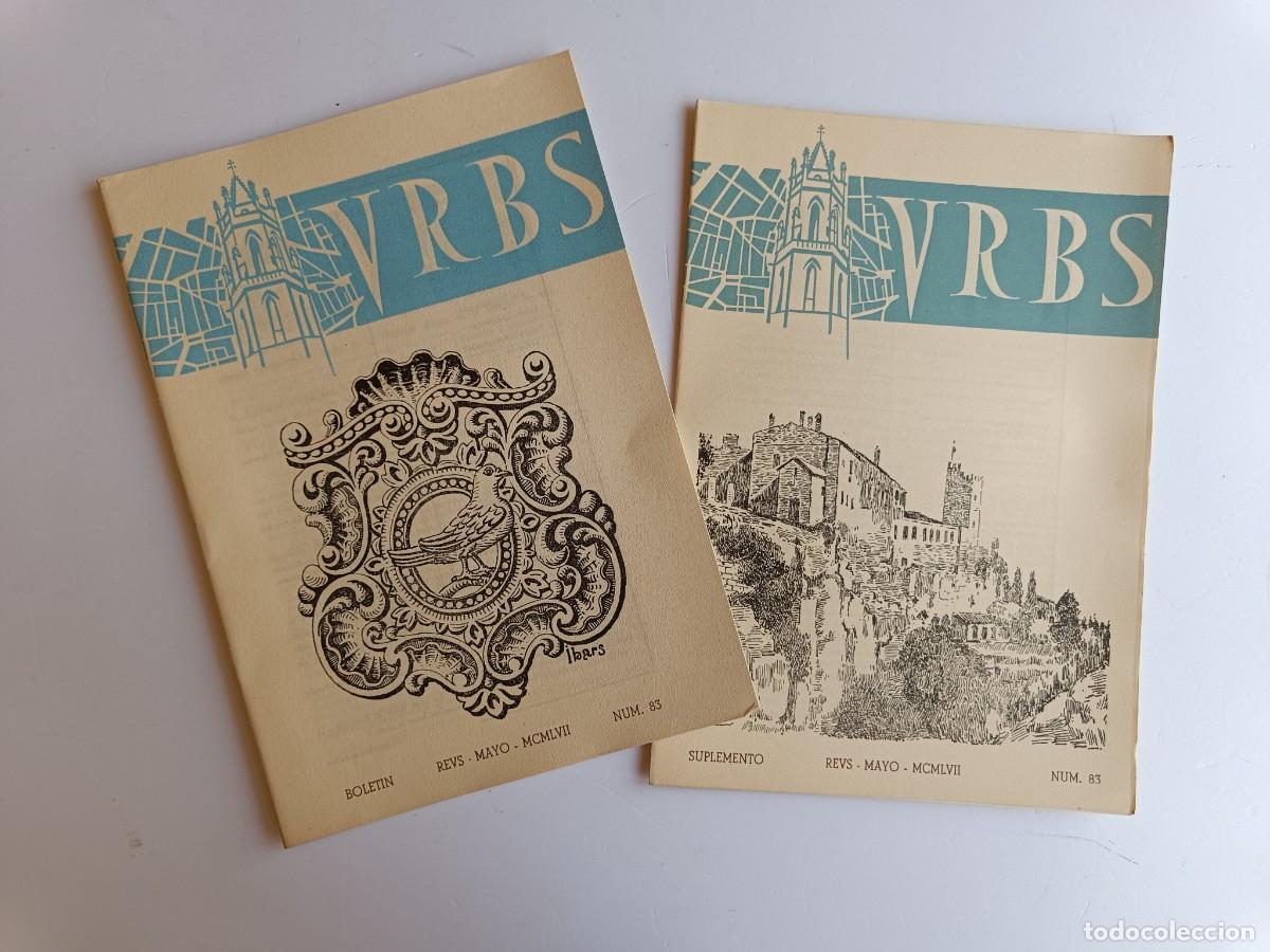 Coleccionismo de revistas y peri&oacute;dicos: REVISTA URBS - REUS - NUMERO 83 - MAYO 1957 - DISPONGO DE OTROS NUMEROS DE REVISTAS URBS.