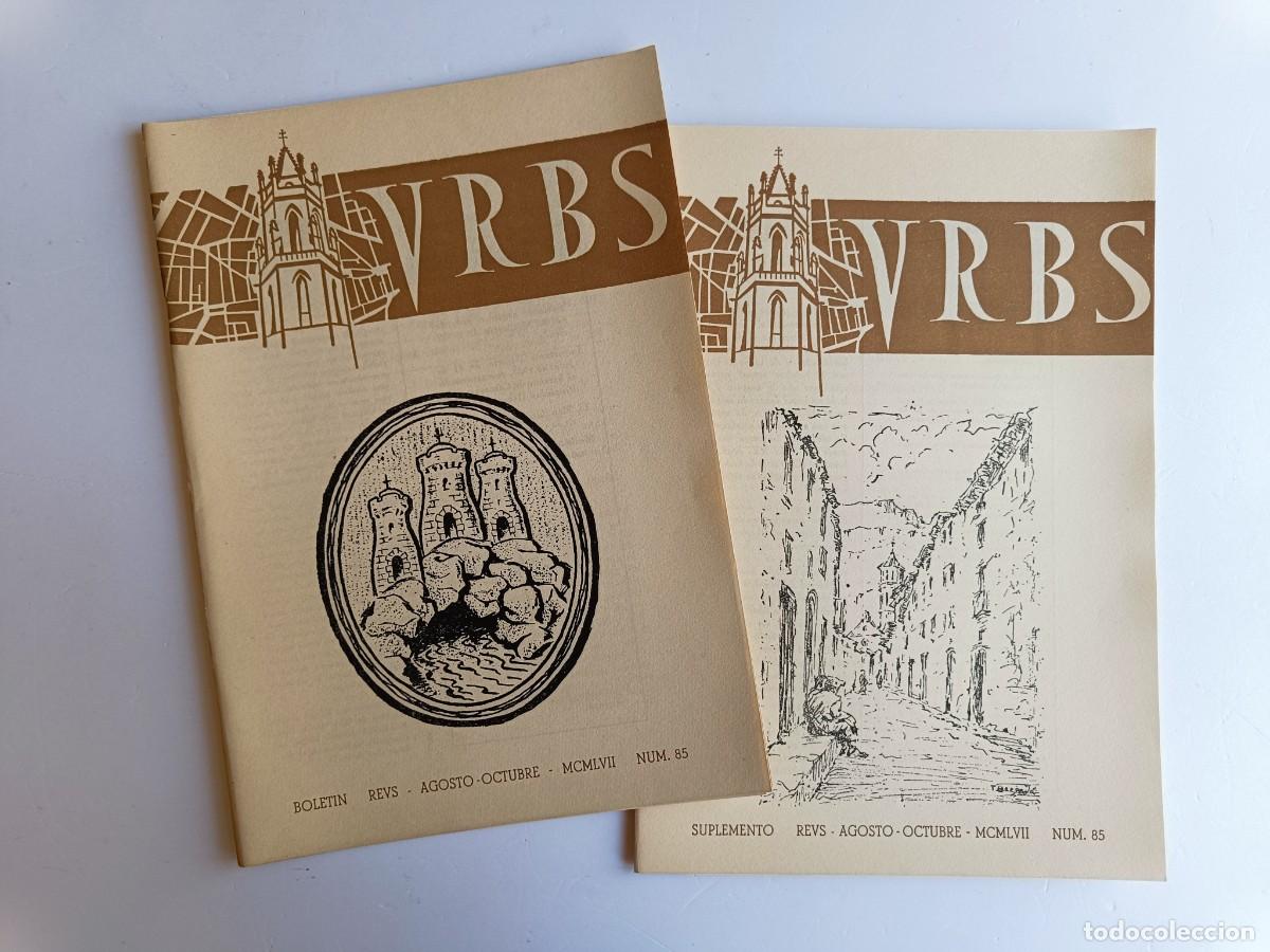 Coleccionismo de revistas y peri&oacute;dicos: REVISTA URBS - REUS - NUMERO 85 - AGOSTO OCTUBRE 1957 - DISPONGO DE OTROS NUMEROS DE REVISTAS URBS.