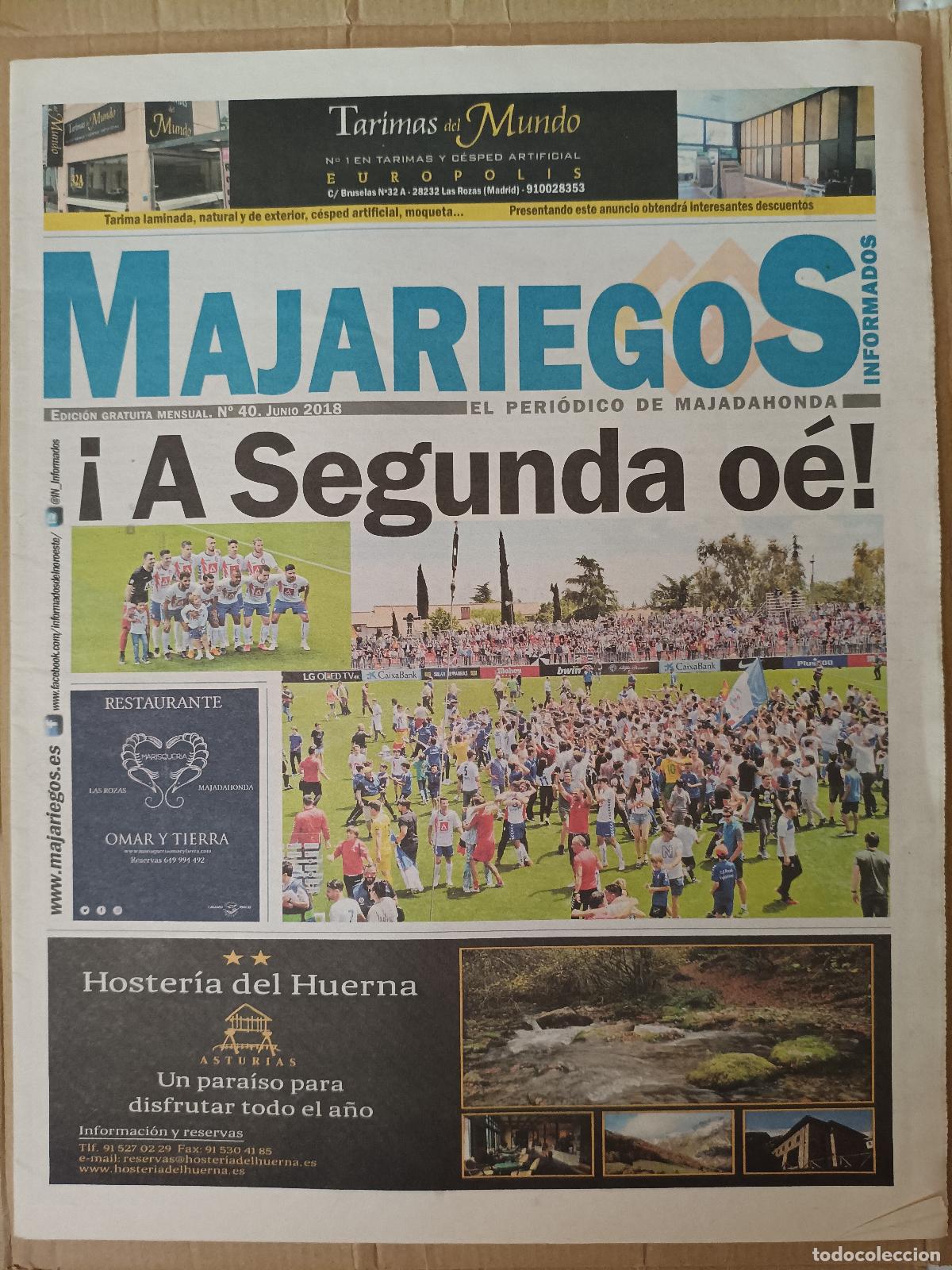 Coleccionismo de revistas y peri&oacute;dicos: &rdquo;Majariegos&rdquo;, correspondiente a la edici&oacute;n mensual N&ordm; 40 de junio de 2018.