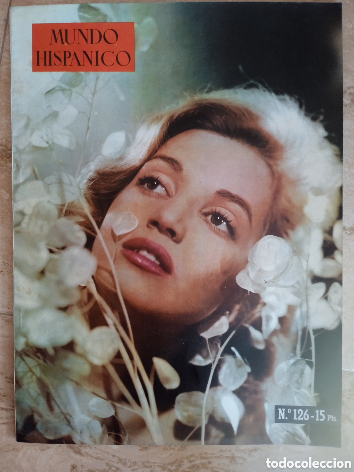Coleccionismo de revistas y peri&oacute;dicos: Revista Mundo Hispanico n&deg;126 portada Mercedes Alonso Gaud&iacute; en N.Y. Castillo Pe&ntilde;&iacute;scola Joaqu&iacute;n Rodri