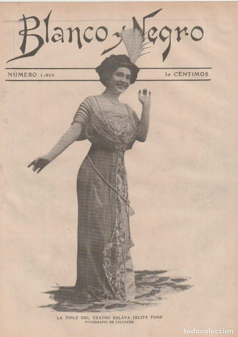 Coleccionismo de revistas y peri&oacute;dicos: La tiple del teatro Eslava Julita Fons - 1910